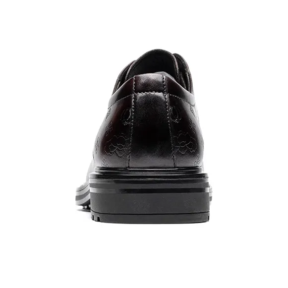 LAORENTOU Dress Shoes Men Low Top Black/Brown-10