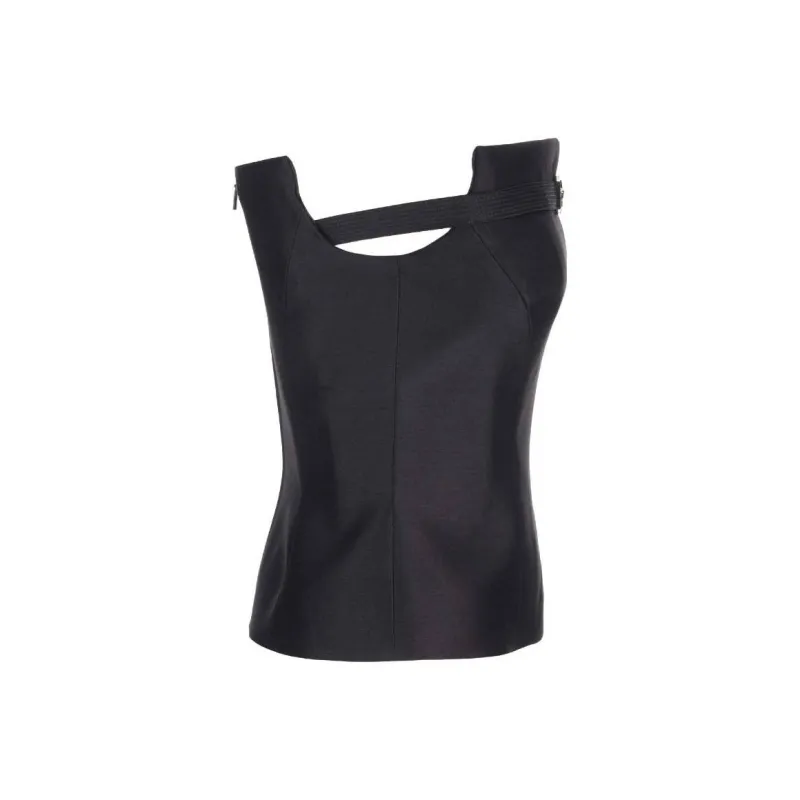 VERSACE Medusa Plaque Sleeveless Top-2