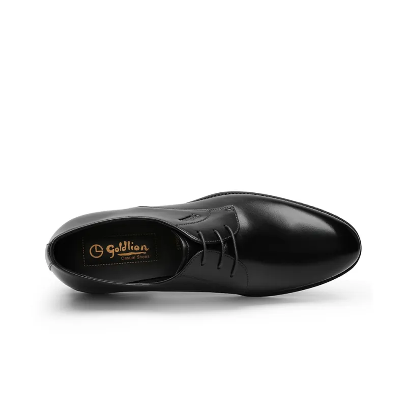 GOLDLION Dress Shoes Men Low Top Black/Brown-2