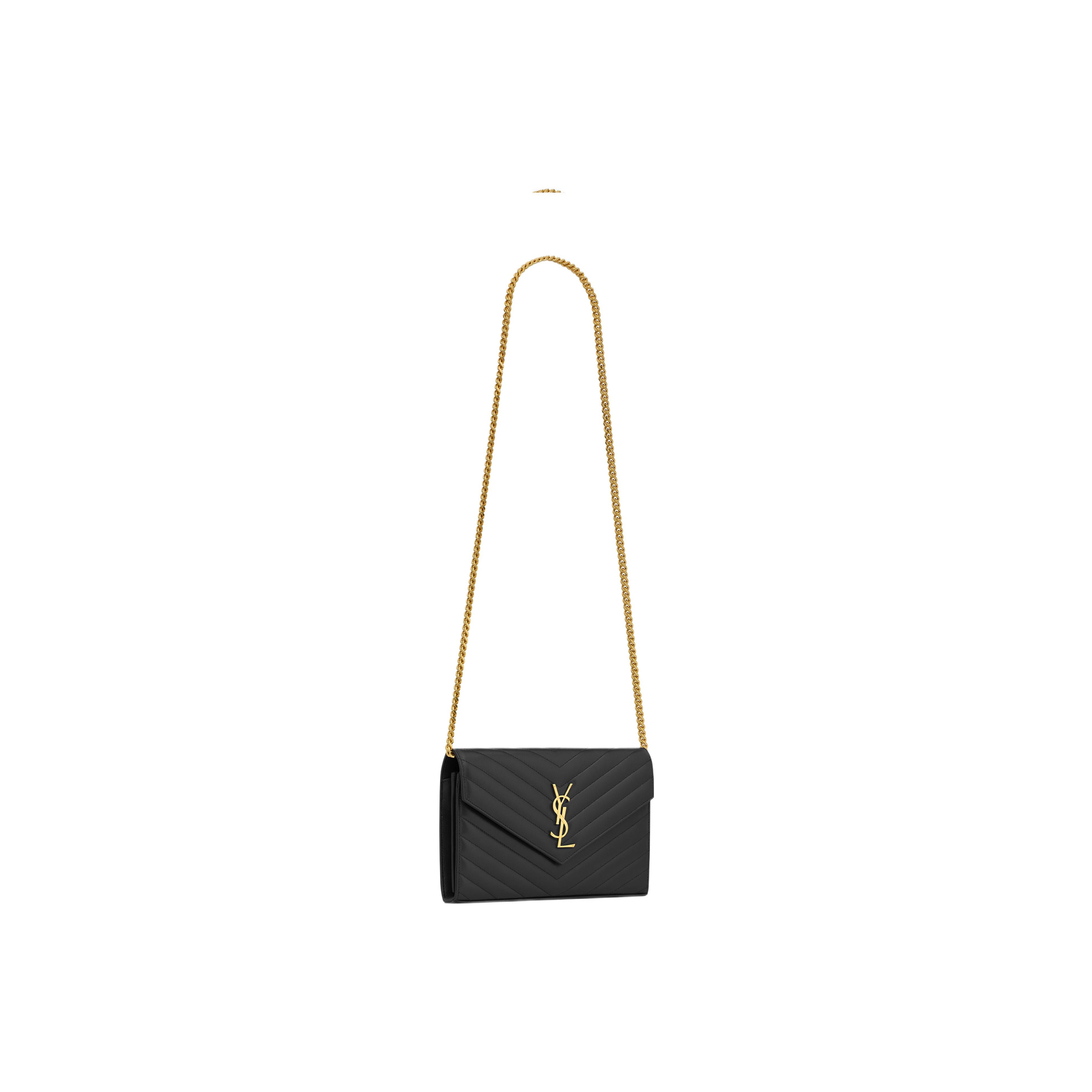 SAINT LAURENT Sheepskin Shoulder Bag Crossbody Bag Women's
