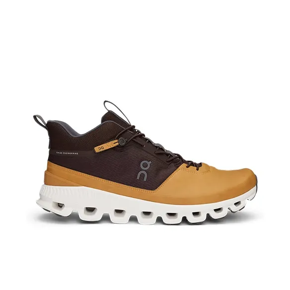 On Cloud Hi Anti Slip Wear Resistant Low Top Running Shoes Men's Brown-1