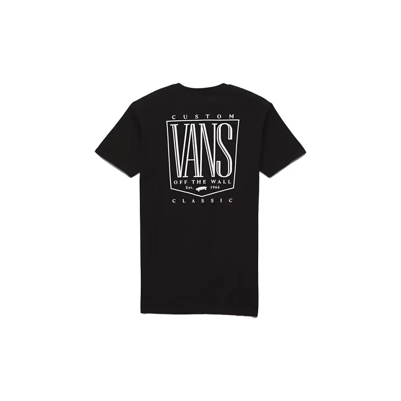 Vans ORIGINAL TALL TYPE SS T-Shirts Unisex Black-1