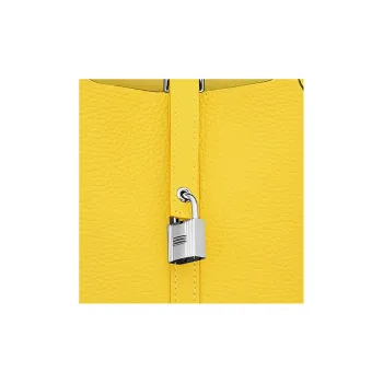 HERMES Picotin Lock Little Bull Leather Bucket Bags Handbags 18 Women's Naples Yellow