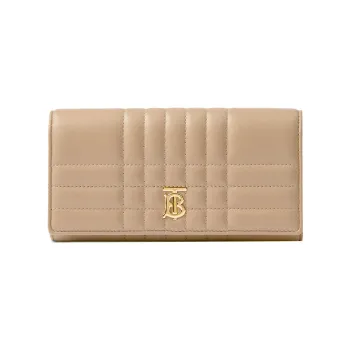 Burberry Quilting Lambskin Wallet Women's