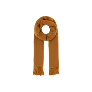 Maison Kitsune Fox patch Fringed Scarf