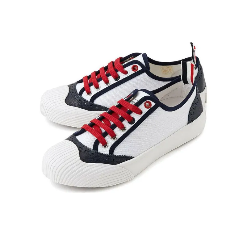 THOM BROWNE· Low Top Skateboard Shoes Women's White-3