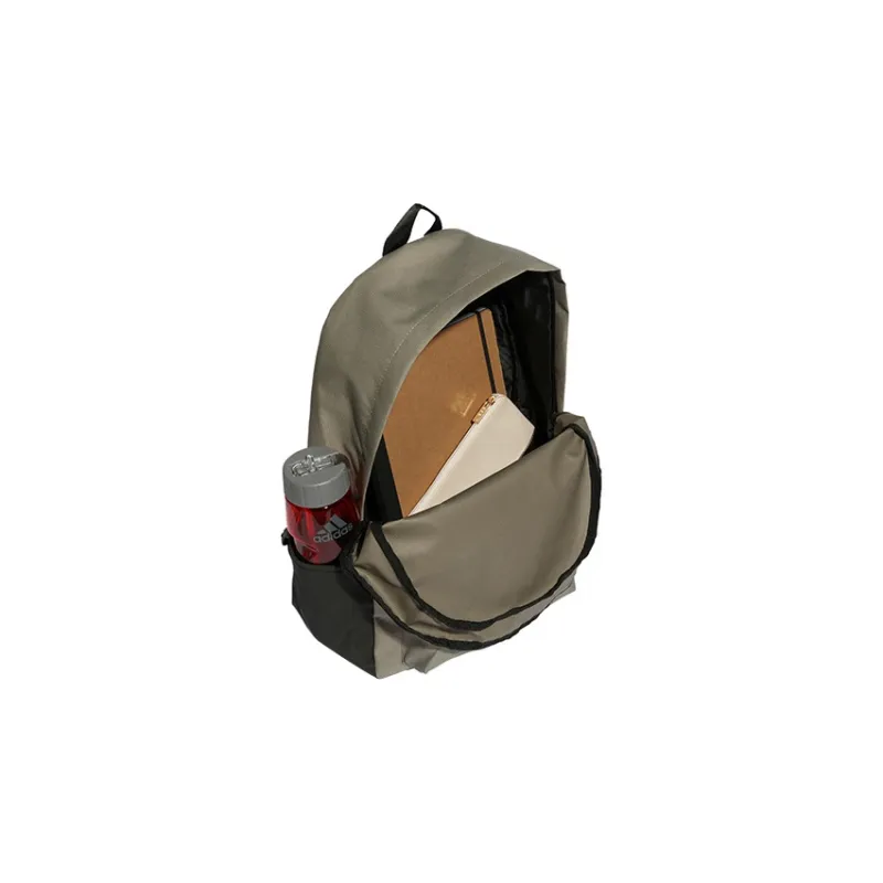 Adidas Recycled Polyester Backpack Regular Unisex Pebble Silver Gray/White/Old Red-3