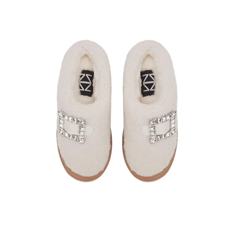 ZSAZSAZSU Wrap-toe Slippers Women's Ecru-2