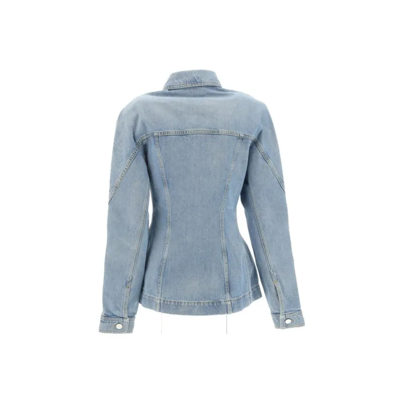 Alaia Denim Jackets Women's Blue-1