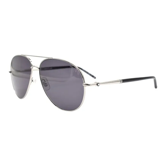 MONTBLANC Aviator Sunglasses Men's Silver-0