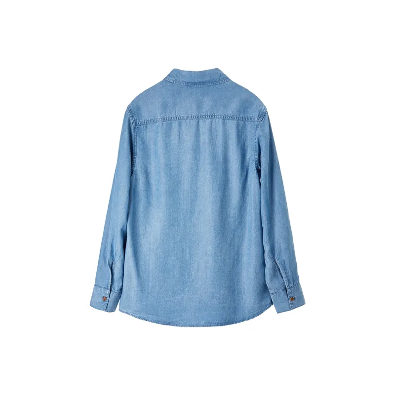 SENTUBILA Shirts Women's Denim Blue-1