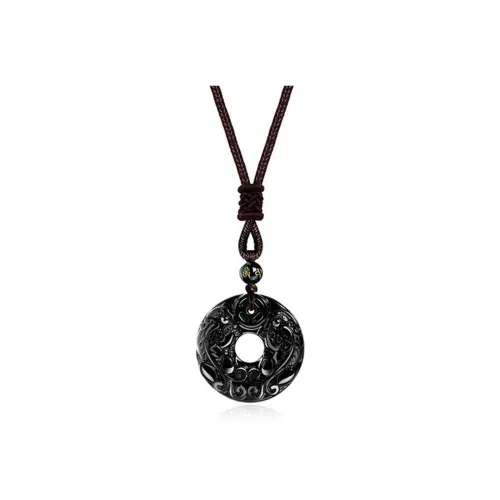 WEST ISLAND Obsidian Necklaces Unisex