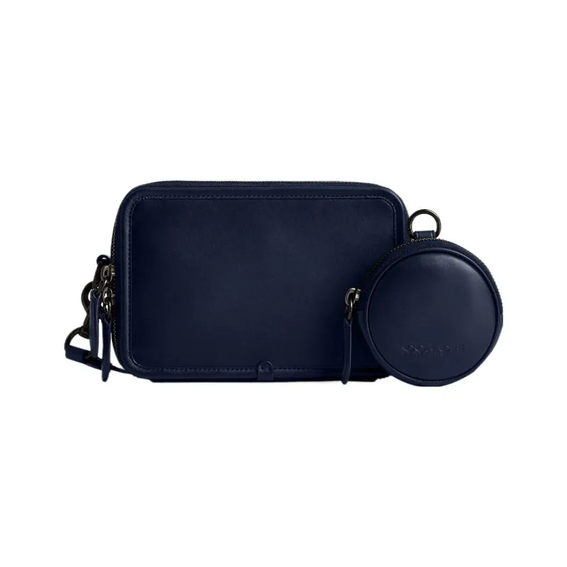COACH Charter Glove Tanning Combo Bag Crossbody Bag Small Size Men's Navy-0