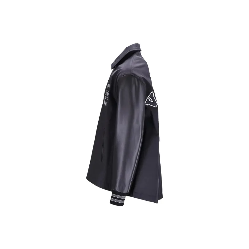 Valentino Buttoned Long Sleeved Varsity Jacket-2