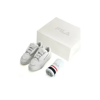 FILA MIXA White Dancer Coverage Low Top Skateboard Shoes Women's Snow Box