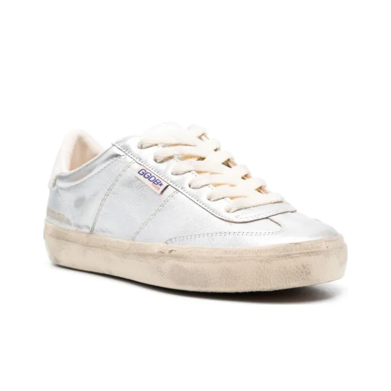 Golden Goose Soul Star Metallic Leather Sneakers-2