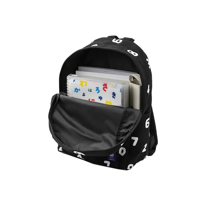 KOKUYO SOUSOU Collaboration Cotton Backpack Trumpets Unisex Black White-1
