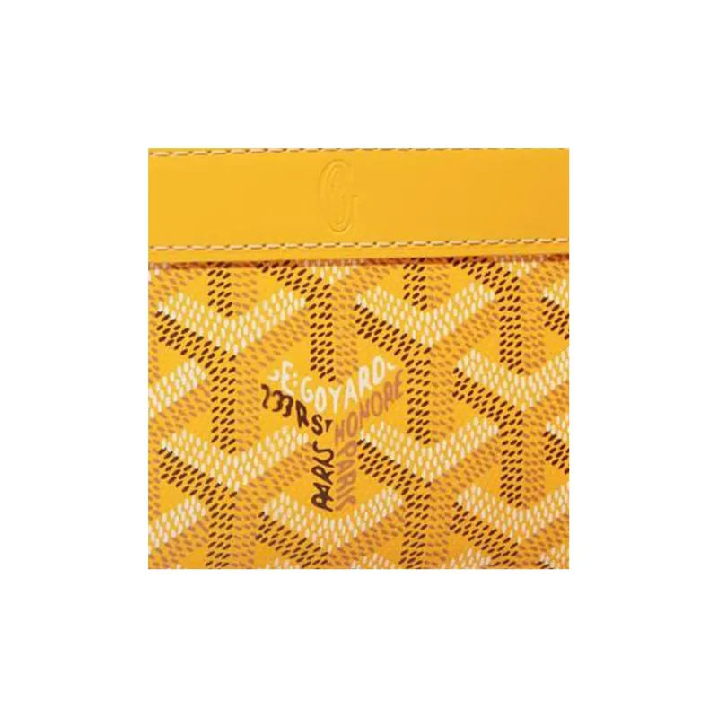 GOYARD MATIGNON Canvas With Leather Wallets Coin Purses Mini Women's Yellow-3