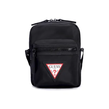 GUESS Polyester Shoulder Bag Crossbody Bag Small Size Unisex Black