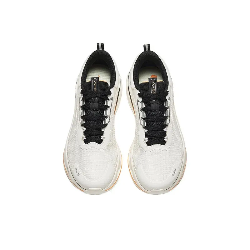 Anta Abrasion Resistant Low Top A Flowfoam Technology Running Shoes Men's Black White-2