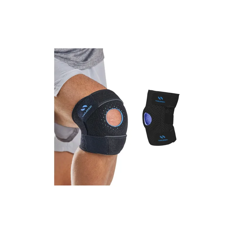 NAILEKESI NLKS 3758 Knee Pads Running Badminton Basketball Fitness Unisex Rubber-2
