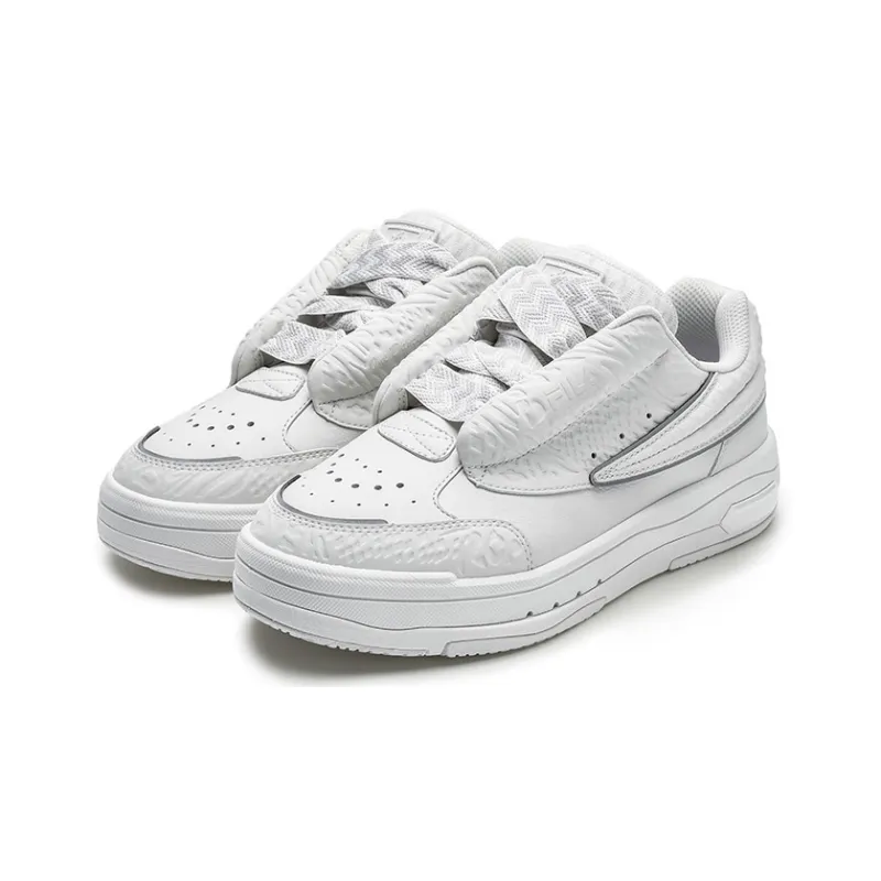 FILA MIXA White Dancer Coverage Low Top Skateboard Shoes Women's Snow Box-2