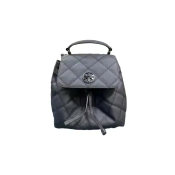 TORY BURCH TB Willa Matte Lambskin Backpack Medium Size Women's Black