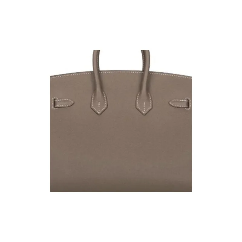 HERMES Birkin Epsom Leather Birkin Bag Handbags Regular Women's 18 Etoupe Elephant Gray-4