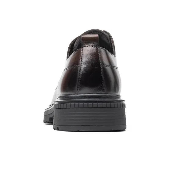 LAORENTOU Dress Shoes Men Low Top Black/Brown-8