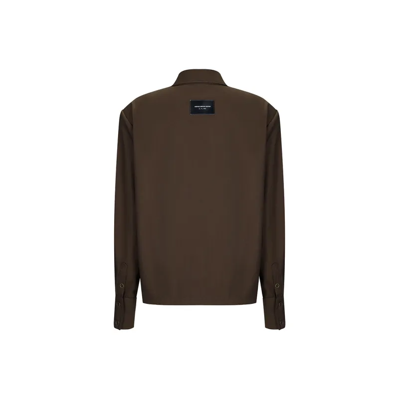 AZEPAM Shirts Women's Dark Brown-2