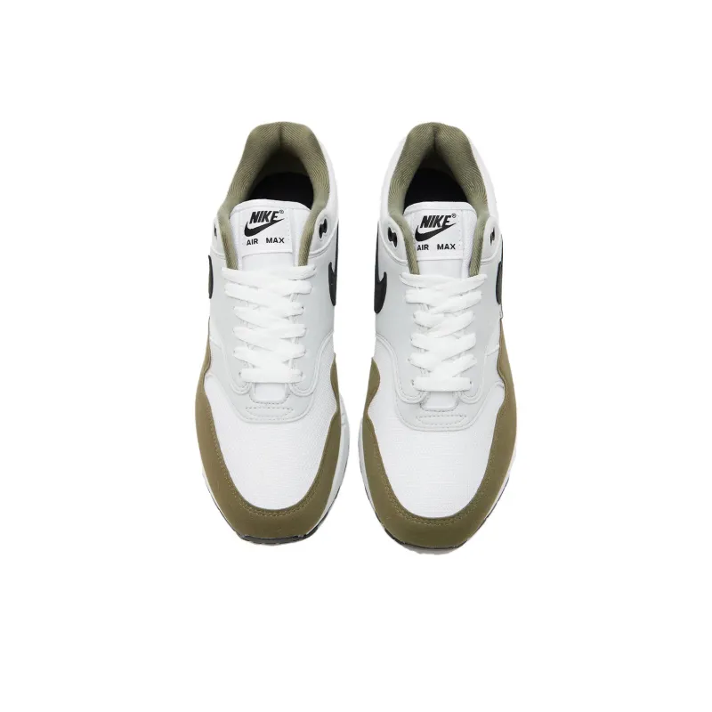 Nike Air Max 1 White Black Medium Olive-2