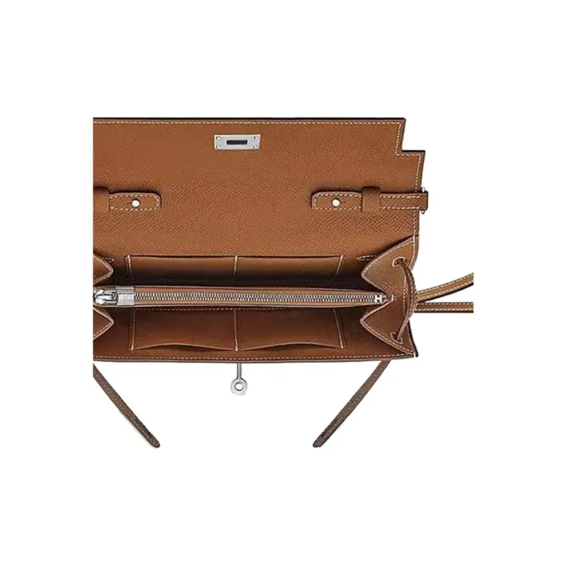 HERMES Kelly To Go Epsom Calfskin Portable Crossbody Bag, Shoulder Bag Regular Women's-3