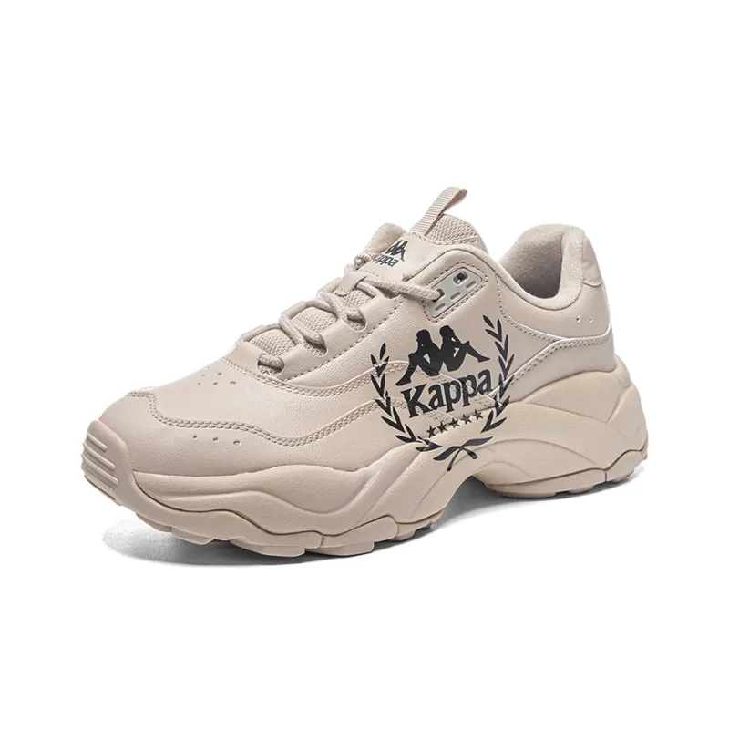Kappa Anti Slip Wear Resistant Low Top Chunky Sneakers Unisex Brown Black-2