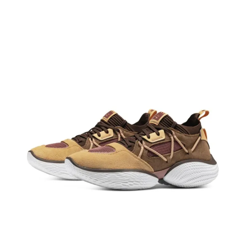 Under Armour Curry Flow 10 Slip Resistant Breathable Low Top Running Shoes Men's Yellow-1