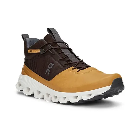 On Cloud Hi Anti Slip Wear Resistant Low Top Running Shoes Men's Brown-2
