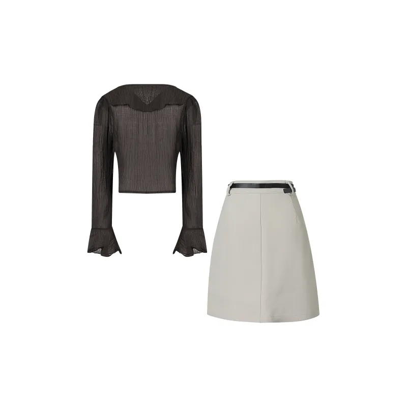BEAUTIFUL CONFESSION Two Piece Skirt Sets Women's-4