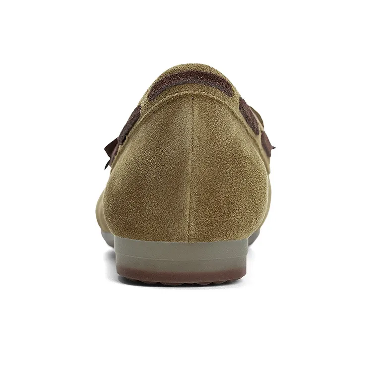 Q.VONTON Loafers Women's Low Top Gray/Khaki-8