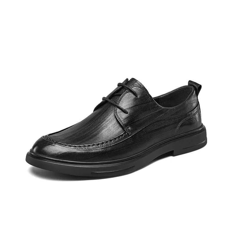 YEARCON Dress Shoes Men Low Top Brown/Black-1