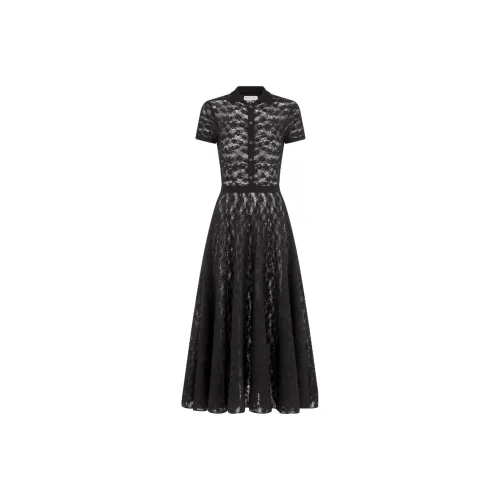 DIOR Short-Sleeved Dresses Women's Black