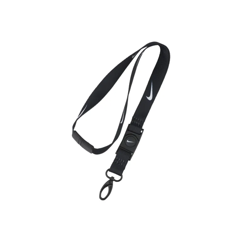 Nike Polyester Lanyard Bag Strap Unisex Black-0