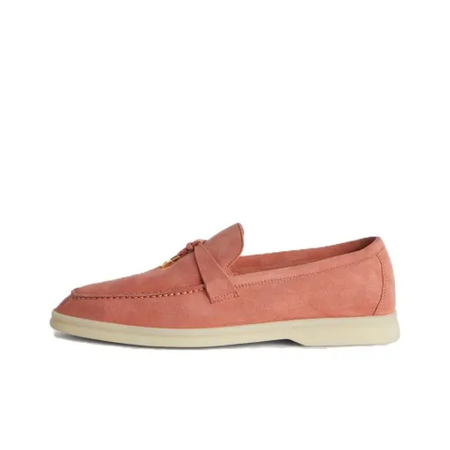 Loro Piana Summer Charms Walk Women's Casual Shoes Women's Coral Pink