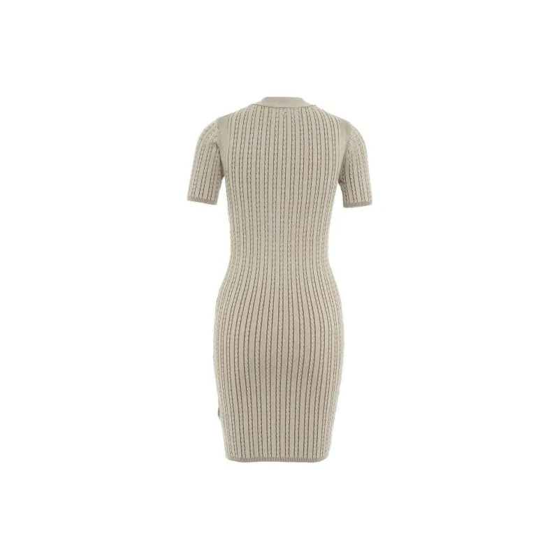 GUESS Short-Sleeved Dresses Women's Beige Yellow-1