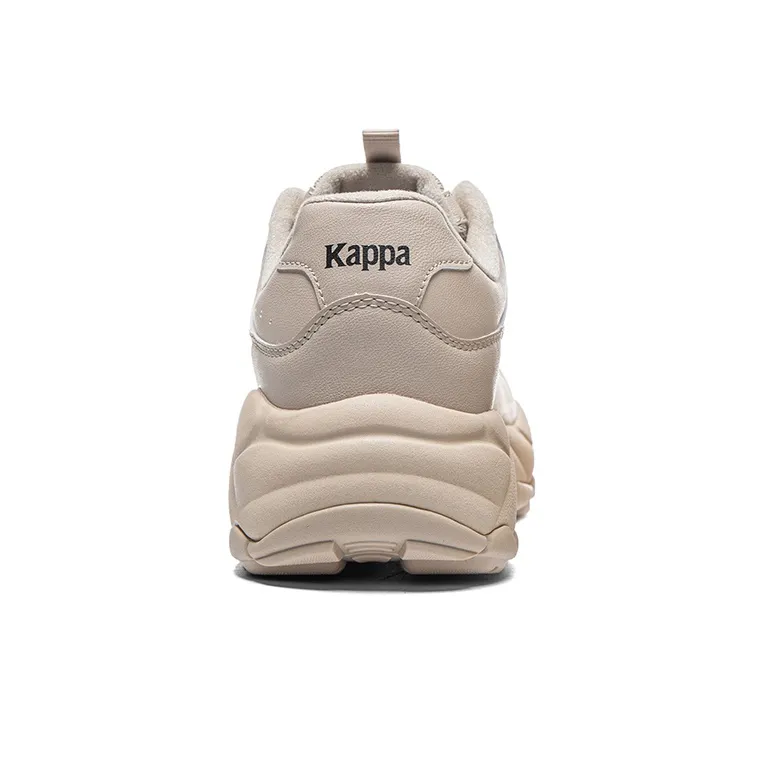 Kappa Anti Slip Wear Resistant Low Top Chunky Sneakers Unisex Brown Black-4