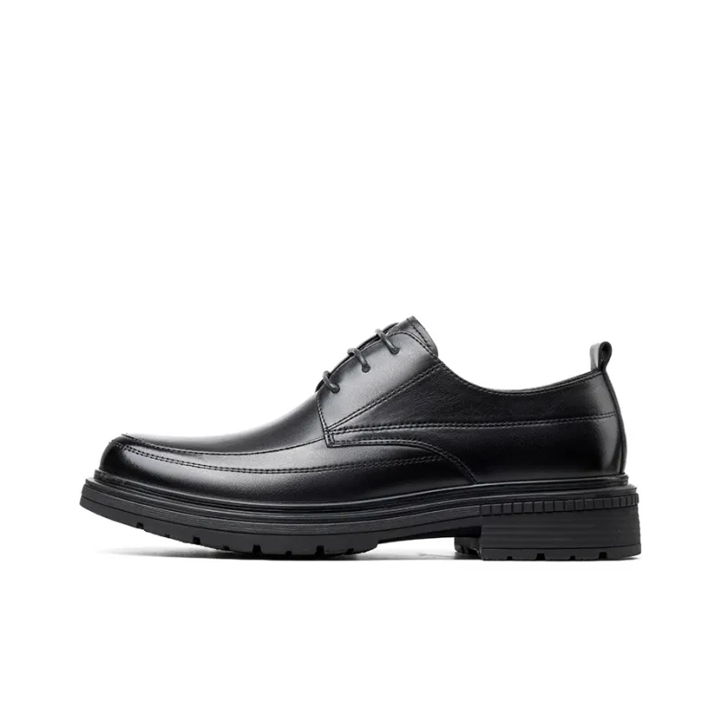 LAORENTOU Dress Shoes Men Low Top Black/Brown-0