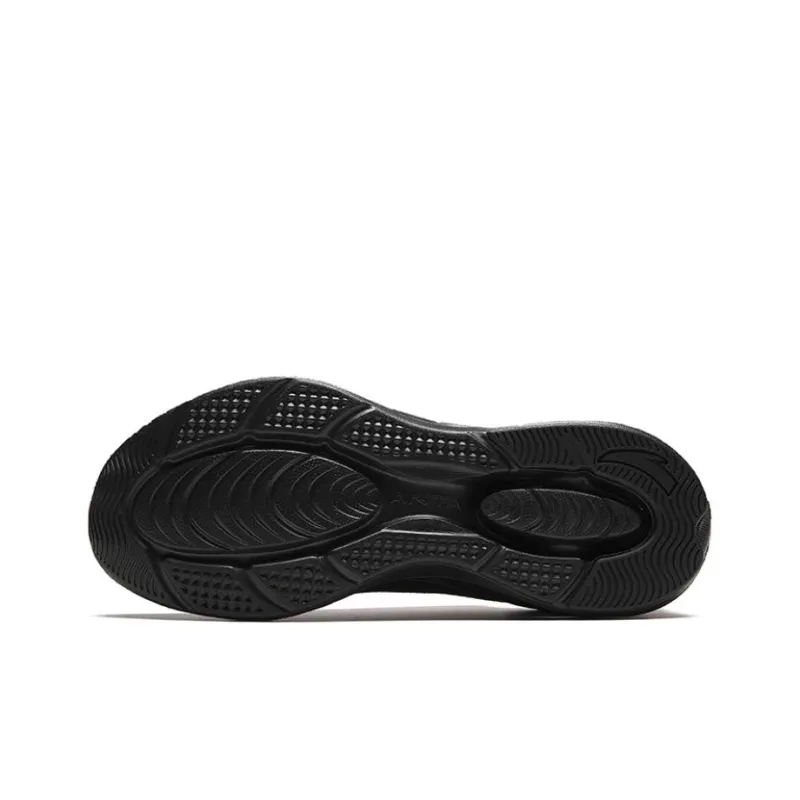 Anta Abrasion-Resistant Low-Top Running Shoes Men's Black-4