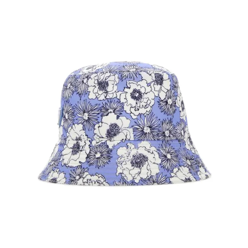 PRADA Cotton Bucket Hats Men's Blue Purple-1