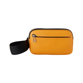 Mulberry Cow Leather Messenger Bag Shoulder Bag Crossbody Bag Men's Yellow