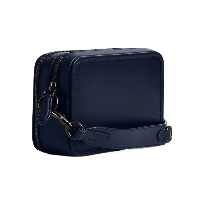 COACH Charter Glove Tanning Combo Bag Crossbody Bag Small Size Men's Navy-1
