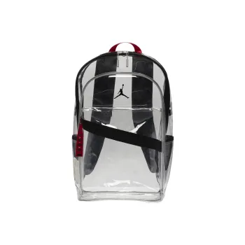 Jordan Polyurethane Patrol Bag Backpack Backpack Regular Men's Transparent/Black