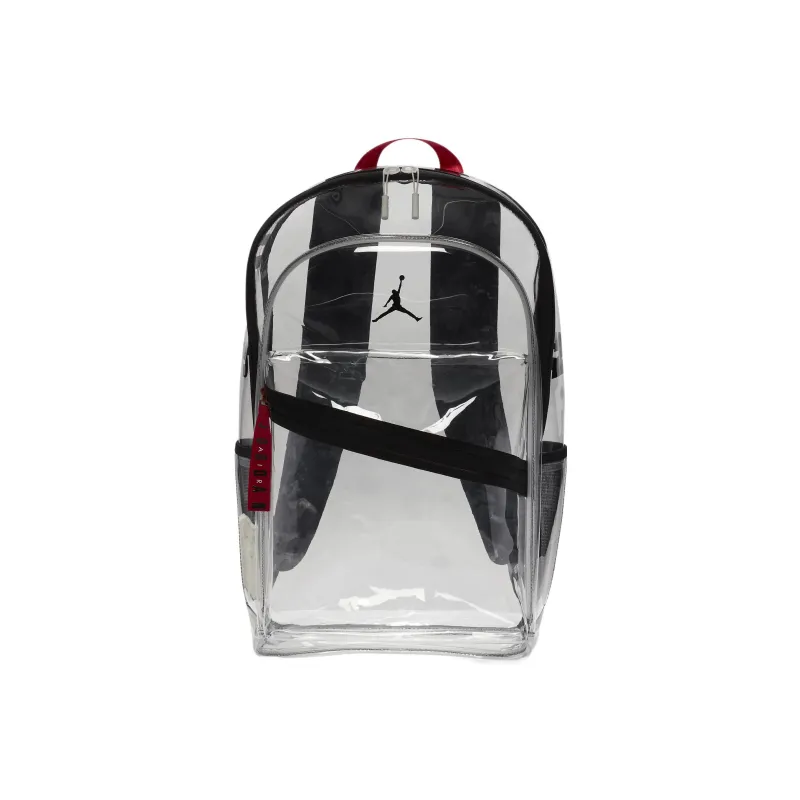 Jordan Polyurethane Patrol Bag Backpack Backpack Regular Men's Transparent/Black-0